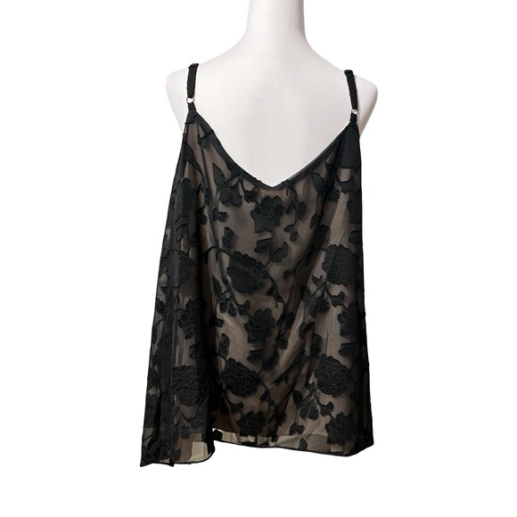 🖤 TORRID SOPHIE BLACK FLORAL CHIFFON SWING CAMI SIZE 4X NWT! 🖤 - Picture 3 of 9